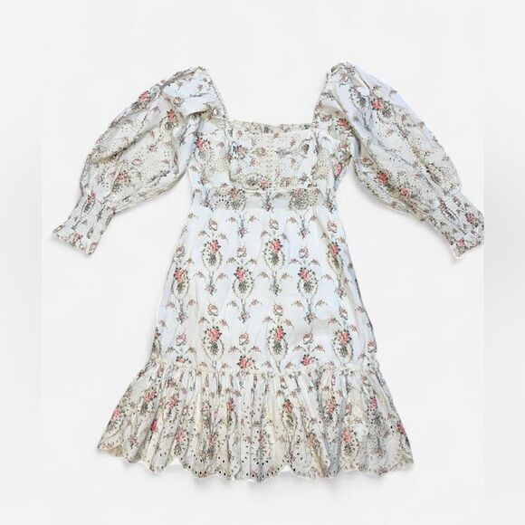 ALTERED Loveshackfancy Toulon dress size 6 - Picture 1 of 8